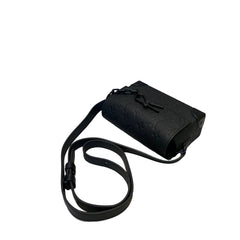 Louis Vuitton Steamer Wearable Wallet - Black Monogram Embossed Taurillon Leather