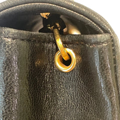 Vintage Chanel Mini Rectangular Flap Bag - Black Lambskin & 24K Gold Plated Hardware