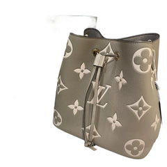 Louis Vuitton NéoNoé MM Bucket Bag - Bicolor Monogram Empreinte Leather (Tourterelle/Crème)