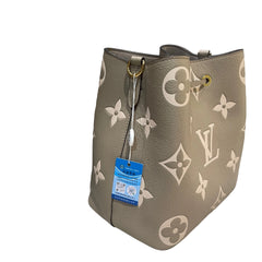Louis Vuitton NéoNoé MM Bucket Bag - Bicolor Monogram Empreinte Leather (Tourterelle/Crème)