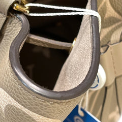 Louis Vuitton NéoNoé MM Bucket Bag - Bicolor Monogram Empreinte Leather (Tourterelle/Crème)