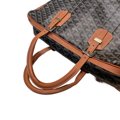 Goyard Ambassade MM Briefcase - Black & Tan Goyardine (15" Laptop Bag)