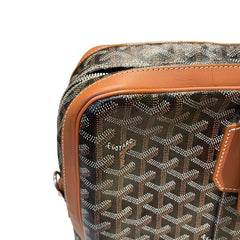 Goyard Ambassade MM Briefcase - Black & Tan Goyardine (15" Laptop Bag)