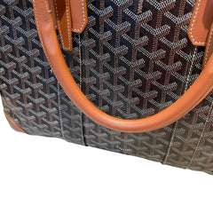 Goyard Ambassade MM Briefcase - Black & Tan Goyardine (15" Laptop Bag)