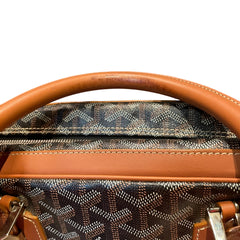 Goyard Ambassade MM Briefcase - Black & Tan Goyardine (15" Laptop Bag)