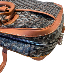 Goyard Ambassade MM Briefcase - Black & Tan Goyardine (15" Laptop Bag)