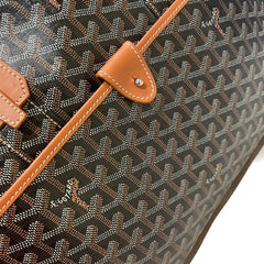 Goyard Ambassade MM Briefcase - Black & Tan Goyardine (15" Laptop Bag)