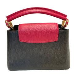 Louis Vuitton Capucines Mini - Black & Red Taurillon Leather (20cm)