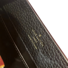 Louis Vuitton Capucines Mini - Black & Red Taurillon Leather (20cm)
