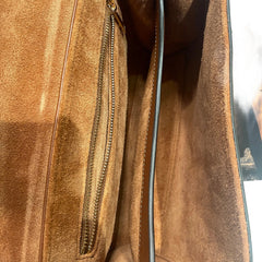 Celine Teen Soft 16 Bag in Smooth Calfskin - Tan/Caramel with Textile Strap