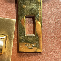 Celine Teen Soft 16 Bag in Smooth Calfskin - Tan/Caramel with Textile Strap