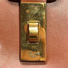 Celine Teen Soft 16 Bag in Smooth Calfskin - Tan/Caramel with Textile Strap