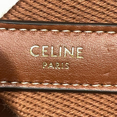 Celine Teen Soft 16 Bag in Smooth Calfskin - Tan/Caramel with Textile Strap