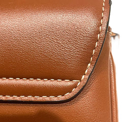 Celine Teen Soft 16 Bag in Smooth Calfskin - Tan/Caramel with Textile Strap