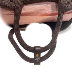 Miu Miu IVY Cotton Net Handbag - Japan Exclusive "Chestnut Brown" Mesh Tote