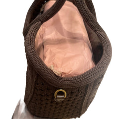 Miu Miu IVY Cotton Net Handbag - Japan Exclusive "Chestnut Brown" Mesh Tote