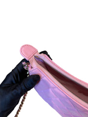 Chanel 23P Small Hobo Moon Bag - Pink Quilted Lambskin with Gold Hardware