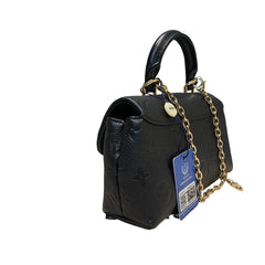 Louis Vuitton Madeleine Nano Handbag - Black Monogram Empreinte Leather with Gold Chain