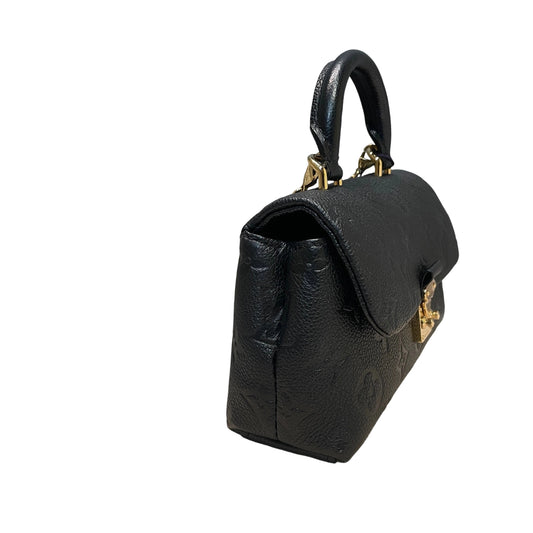Louis Vuitton Madeleine Nano Handbag - Black Monogram Empreinte Leather with Gold Chain