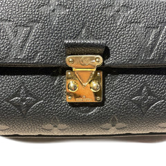 Louis Vuitton Madeleine Nano Handbag - Black Monogram Empreinte Leather with Gold Chain
