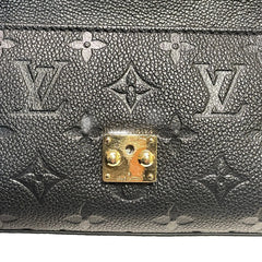 Louis Vuitton Madeleine Nano Handbag - Black Monogram Empreinte Leather with Gold Chain