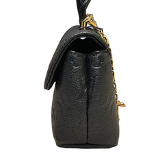 Louis Vuitton Madeleine Nano Handbag - Black Monogram Empreinte Leather with Gold Chain