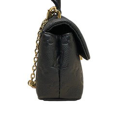 Louis Vuitton Madeleine Nano Handbag - Black Monogram Empreinte Leather with Gold Chain