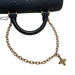 Louis Vuitton Madeleine Nano Handbag - Black Monogram Empreinte Leather with Gold Chain