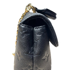 Louis Vuitton Madeleine Nano Handbag - Black Monogram Empreinte Leather with Gold Chain