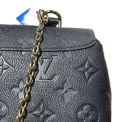 Louis Vuitton Madeleine Nano Handbag - Black Monogram Empreinte Leather with Gold Chain