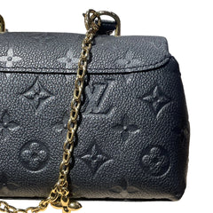 Louis Vuitton Madeleine Nano Handbag - Black Monogram Empreinte Leather with Gold Chain