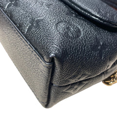 Louis Vuitton Madeleine Nano Handbag - Black Monogram Empreinte Leather with Gold Chain