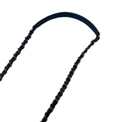 Chanel Coco Handle Large Flap Bag - Navy Blue Caviar Leather with Burgundy Handle