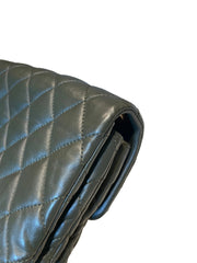 Chanel 22K Dark Green Lambskin Mini Flap Bag with Adjustable Gold Ball