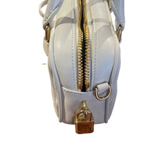 Miu Miu Matelassé Nappa Leather Top Handle Bag - White (Mini Bowling 20cm)