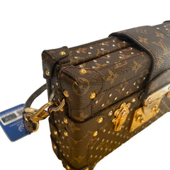 Louis Vuitton Petite Malle Monogram Canvas Studded Trunk Bag