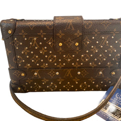 Louis Vuitton Petite Malle Monogram Canvas Studded Trunk Bag