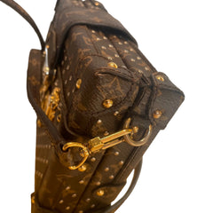 Louis Vuitton Petite Malle Monogram Canvas Studded Trunk Bag