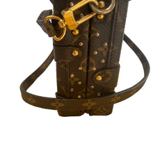Louis Vuitton Petite Malle Monogram Canvas Studded Trunk Bag