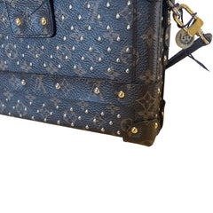 Louis Vuitton Petite Malle Monogram Canvas Studded Trunk Bag