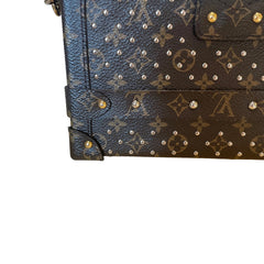 Louis Vuitton Petite Malle Monogram Canvas Studded Trunk Bag