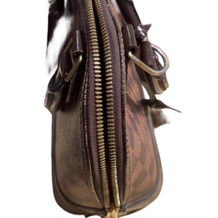 Louis Vuitton Alma BB Handbag - Damier Ebene Canvas with Shoulder Strap