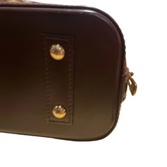 Louis Vuitton Alma BB Handbag - Damier Ebene Canvas with Shoulder Strap