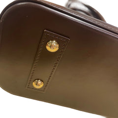 Louis Vuitton Alma BB Handbag - Damier Ebene Canvas with Shoulder Strap