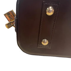 Louis Vuitton Alma BB Handbag - Damier Ebene Canvas with Shoulder Strap