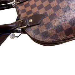 Louis Vuitton Alma BB Handbag - Damier Ebene Canvas with Shoulder Strap