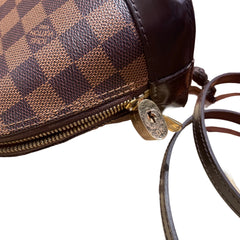 Louis Vuitton Alma BB Handbag - Damier Ebene Canvas with Shoulder Strap