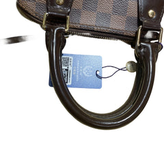 Louis Vuitton Alma BB Handbag - Damier Ebene Canvas with Shoulder Strap