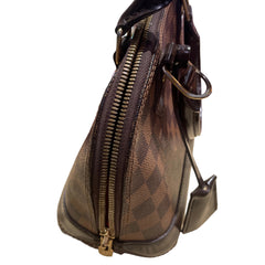 Louis Vuitton Alma BB Handbag - Damier Ebene Canvas with Shoulder Strap