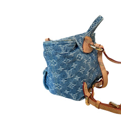 Louis Vuitton Monogram Denim Mini Backpack - Rare Blue Wash & Vachetta
